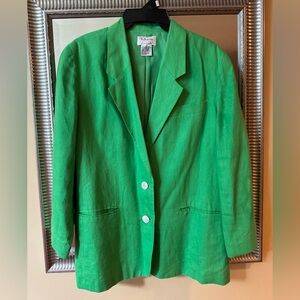 Talbots Bright Irish linen Green Women's Blazer🔥